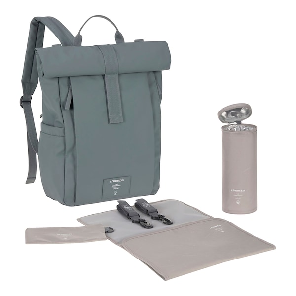 babywalz LässigWickelrucksack Rolltop Up anthrazit Kostenlose Rückgabe