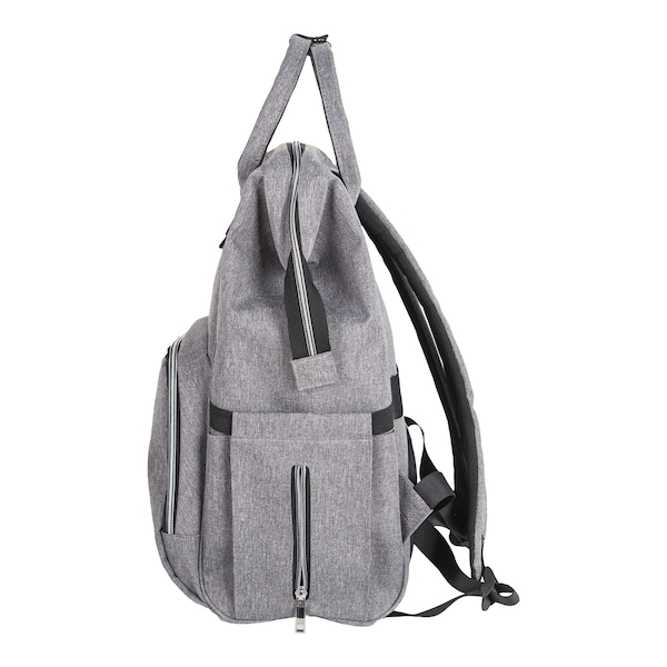 babywalz 2heartsWickelrucksack grau melange Letzter Tag