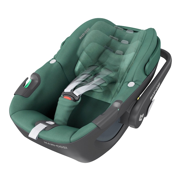 babywalz Maxi-CosiBabyschale Pebble 360 inkl. Isofix-Basis FamilyFix 360 essential green Outlet