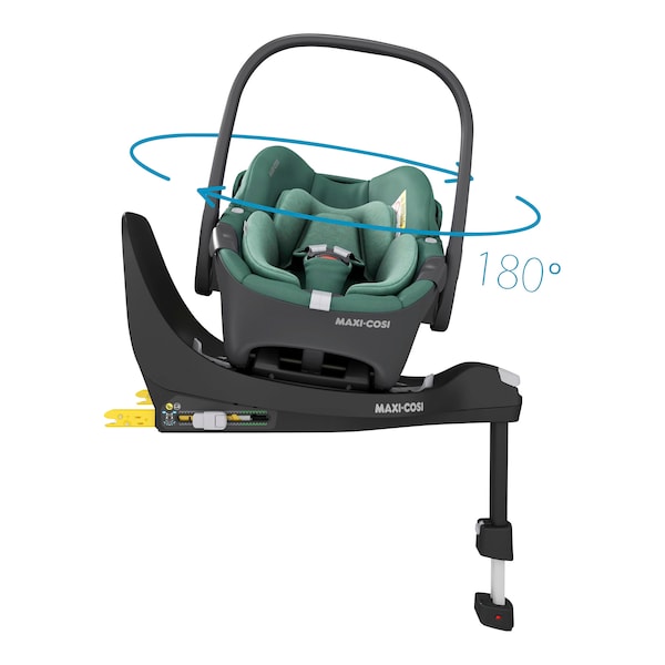 babywalz Maxi-CosiBabyschale Pebble 360 inkl. Kindersitz Pearl 360 und Isofix-Basis FamilyFix 360 essential green Schlussverkauf