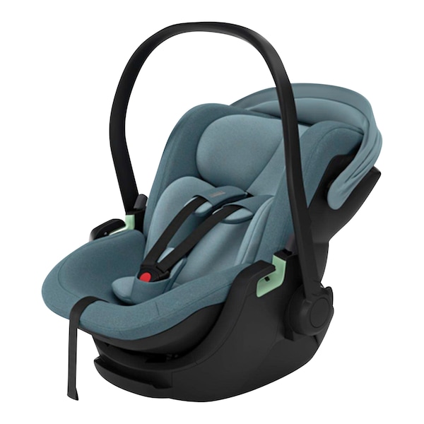 babywalz ThuleBabyschale Maple inkl. Isofix Basis Alfi mid blue Fabrikpreis