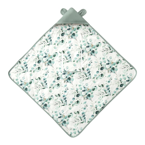 babywalz HauckEinschlagdecke Snuggle N Dream leaves mint Fabrikladen