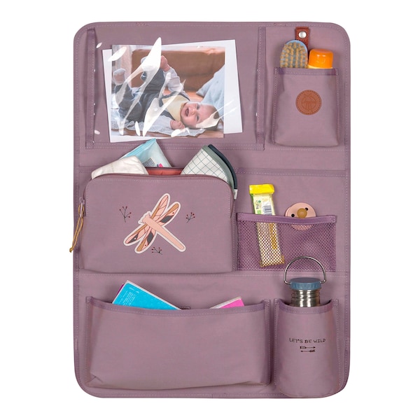babywalz LässigRückenlehnen- Spielzeugtasche Car Wrap-to-Go Adventure lila Libelle Black Friday Preise