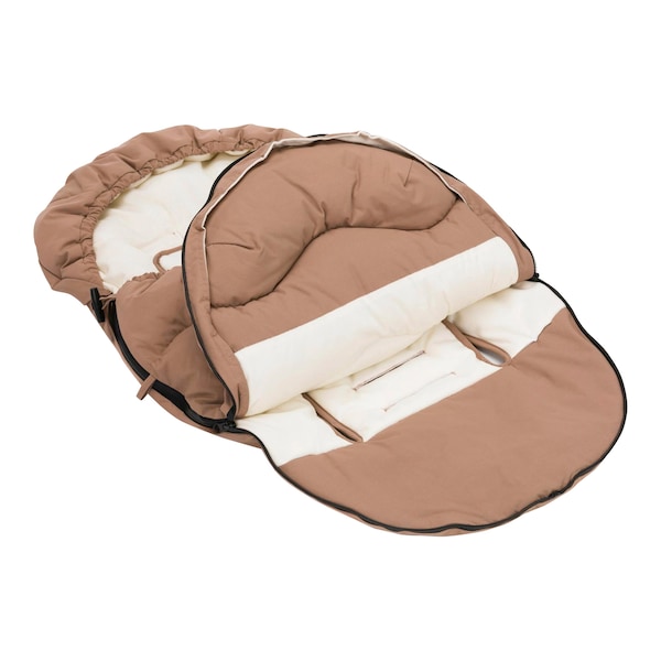 babywalz babycabWinterfußsck Nyby für Tragewannen und Babyschalen toffee 50% Rabatt für begrenzte Zeit