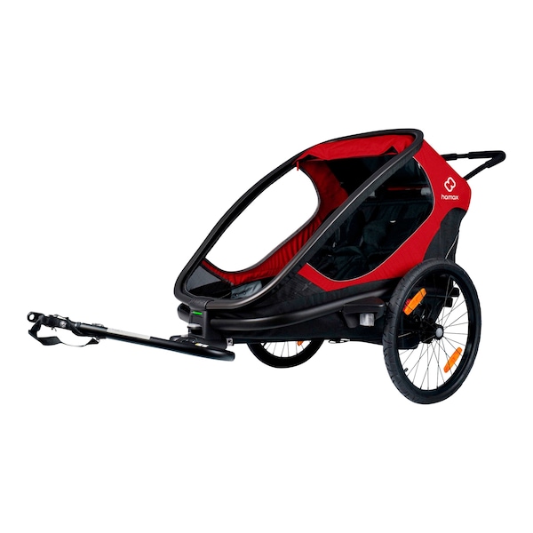 babywalz hamaxOutback Fahrradanhänger red / black