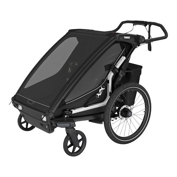 babywalz ThuleFahrradanhänger Chariot Sport 2 Double (2024) black VIP-Rabatte