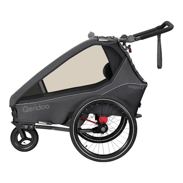 babywalz QeridooFahrradanhänger Kidgoo 2 Steel Grey Wochenangebot