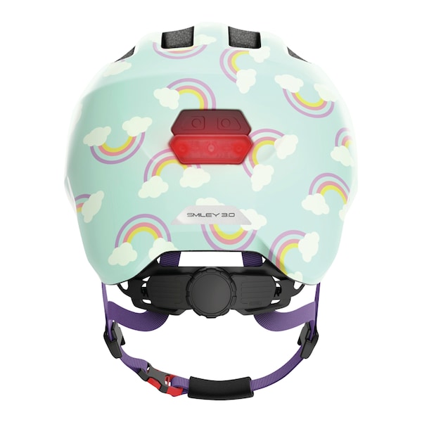 babywalz ABUSFahrradhelm Smiley 3.0 LED blue rainbow Begrenzte Freigabe