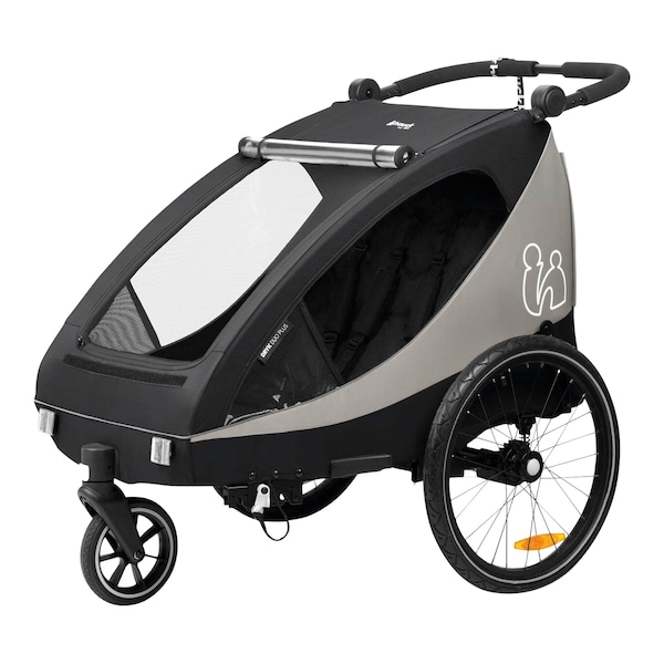 babywalz HauckFahrradanhänger Dryk Duo Plus Black Kostenloser Versand international