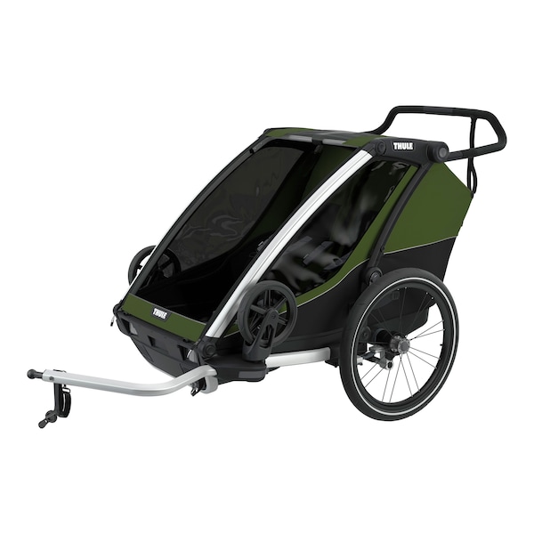 babywalz ThuleChariot Cab2 Fahrradanhänger cypress green zollfrei
