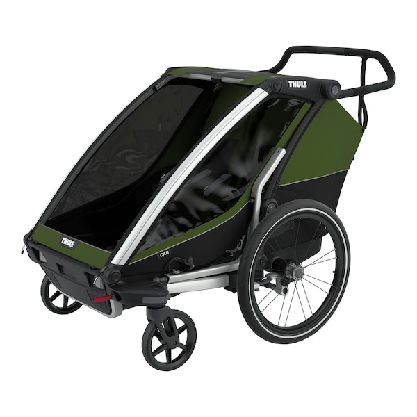 babywalz ThuleChariot Cab2 Fahrradanhänger cypress green zollfrei