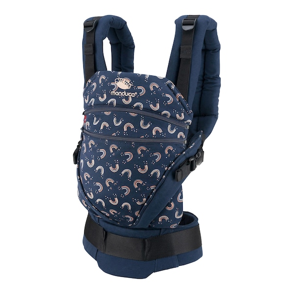 babywalz manduca® - XTBabytrage 3 Tragepositionen Limited Edition navy / print Exklusivangebot