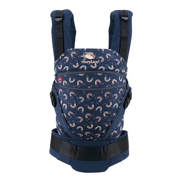 babywalz manduca® - XTBabytrage 3 Tragepositionen Limited Edition navy / print Exklusivangebot