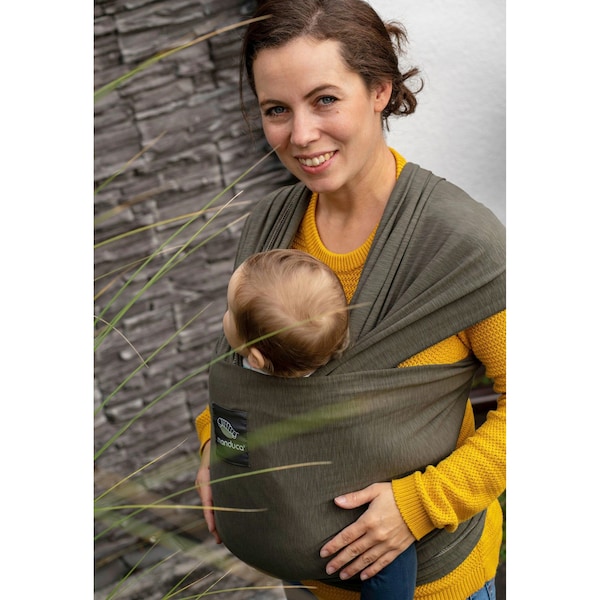 babywalz manduca® - SLINGBabytragetuch 510cm olive Neueste Stile