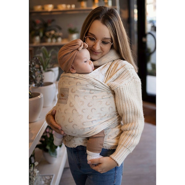 babywalz manduca® - SLINGBabytragetuch 510cm Limited Edition sand / print Bis zu 50% Rabatt