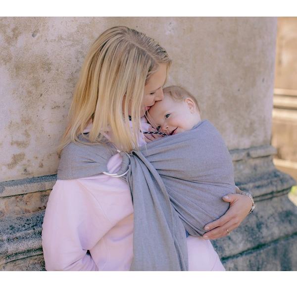 babywalz AMAZONASRing Sling Tragetuch grey Nur für heute