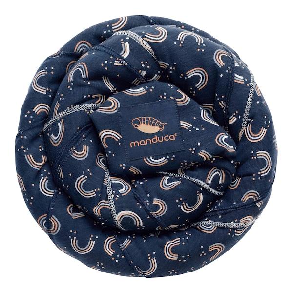 babywalz manduca® - SLINGBabytragetuch 510cm Limited Edition navy / print