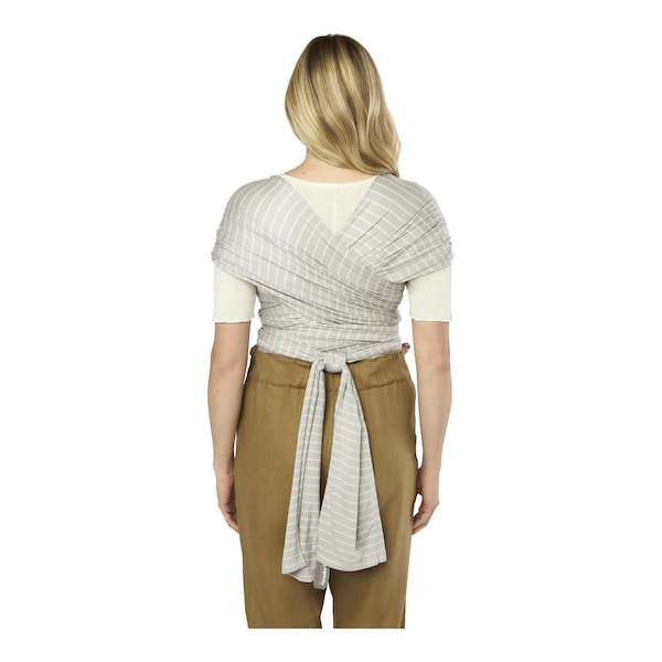 babywalz Ergobaby® - AURA WRAPTragetuch Strick 490 cm grey stripes Super Rabatt