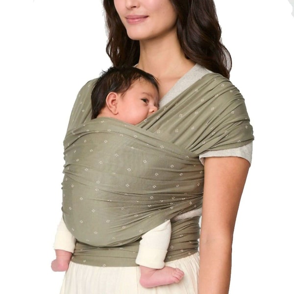 babywalz Ergobaby® - AURA WRAPTragetuch Strick olive diamonds