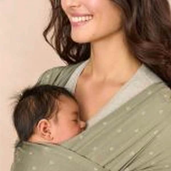 babywalz Ergobaby® - AURA WRAPTragetuch Strick olive diamonds 2025