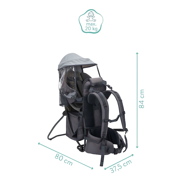 babywalz FillikidRückentrage Elite grau Fabrik Onlineshop