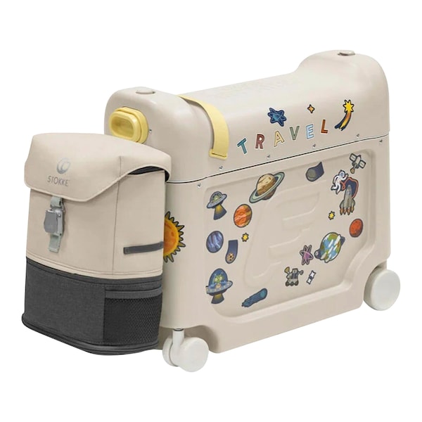 babywalz Stokke® - JetKids™ by Stokke®Reiseset inkl. BedBox und Wickelrucksack moonglow white