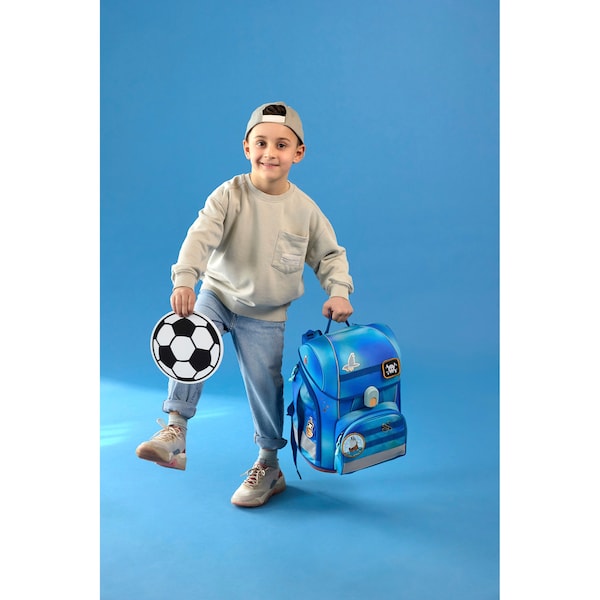 babywalz LässigSchulranzen-Set Boxy Unique gradient 7-tlg. blau Jubiläumsangebot