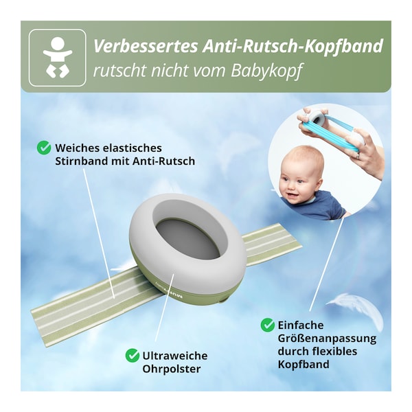 babywalz AlpineMuffy Baby Gehörschutz grün Exklusive Angebote