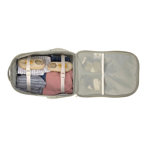 babywalz LässigKindertrolley Happy Prints olive Blitzangebot