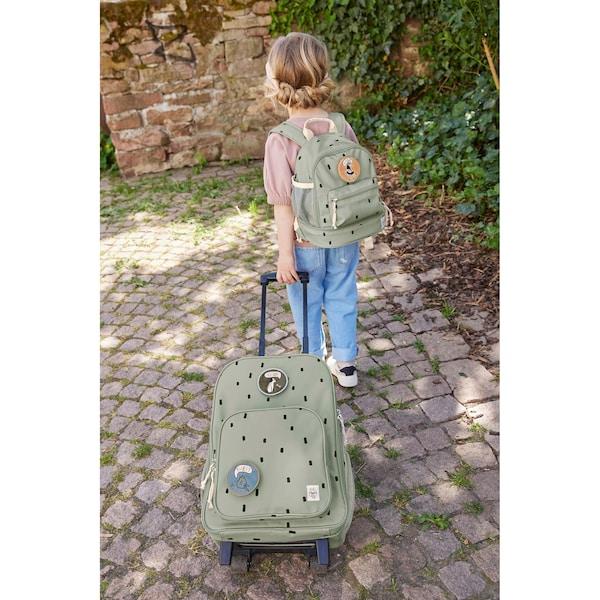 babywalz LässigKindertrolley Happy Prints olive Blitzangebot