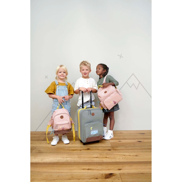 babywalz LässigKindertrolley Adventure Bus - blau Große Rabatte