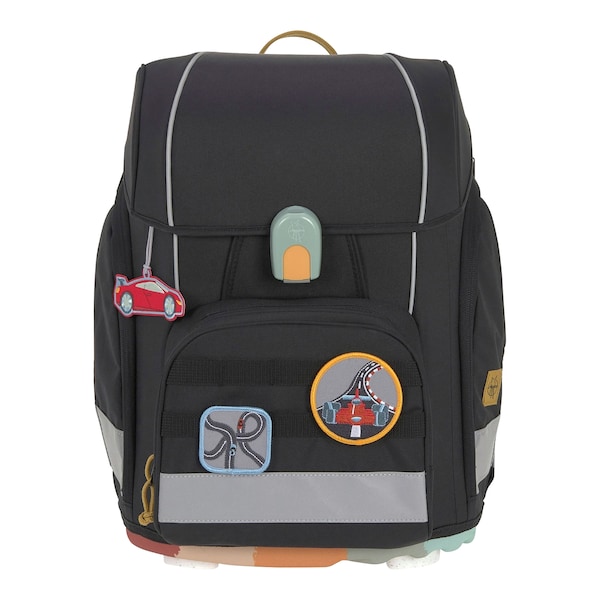babywalz LässigSchulranzen-Set Boxy Unique 7-tlg. black Räumungsverkauf