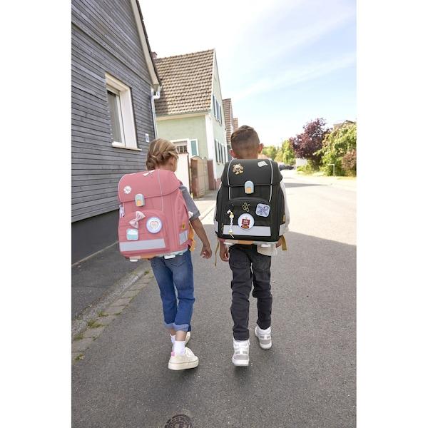babywalz LässigSchulranzen-Set Boxy Unique 7-tlg. black Räumungsverkauf
