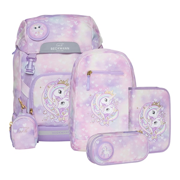 babywalz BeckmannSchulranzen-Set Classic 6-tlg. Unicorn Princess