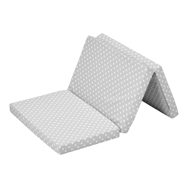 babywalz AlviMatratze für Reisebett 60x120 cm grau / kleiner Stern Nur noch ein Tag übrig