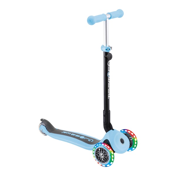 babywalz Globber3in1 Scooter Go-Up mit Leuchtrollen pastellblau Rabatt