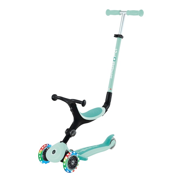 babywalz GlobberScooter 3in1 Go-Up active mit Leuchtrollen mint Günstig kaufen