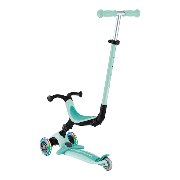 babywalz GlobberScooter 3in1 Go-Up active mit Leuchtrollen mint Günstig kaufen