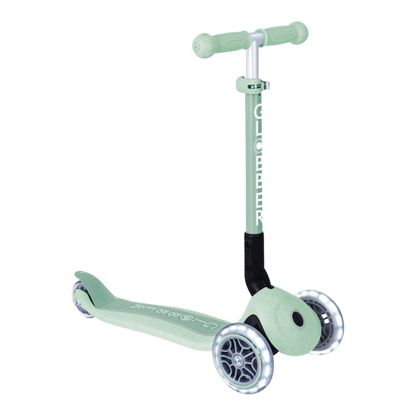 babywalz GlobberScooter Junior Foldable Lights ECO pistazie Großer Ausverkauf