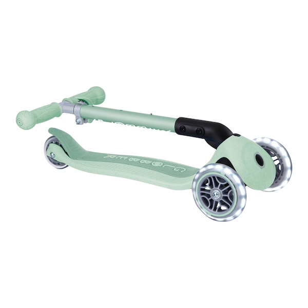babywalz GlobberScooter Junior Foldable Lights ECO pistazie Großer Ausverkauf