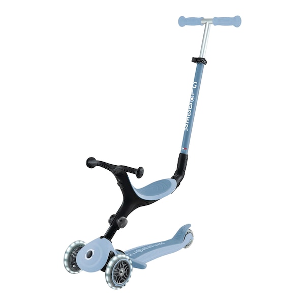 babywalz GlobberScooter 3in1 Go-Up active ECO mit Leuchtrollen blaubeere blaubeere Exklusivangebot