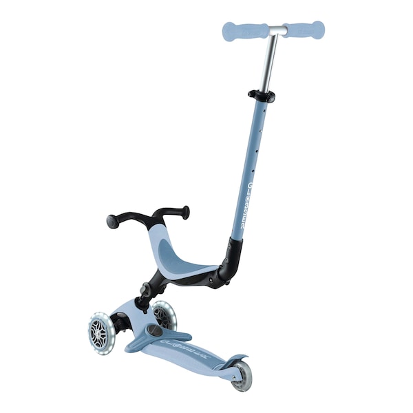 babywalz GlobberScooter 3in1 Go-Up active ECO mit Leuchtrollen blaubeere blaubeere Exklusivangebot