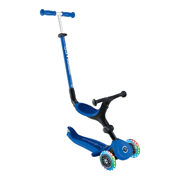 babywalz GlobberScooter 3in1 Go-Up active mit Leuchtrollen blau Saisonschlussverkauf