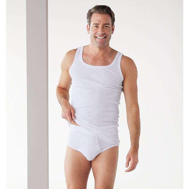 babybutt Erwin Müller Feinripp Herren-Unterhemd im 4er-Pack Fabrikverkauf
