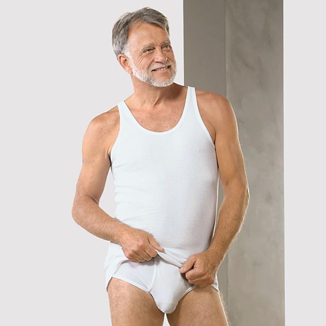 babybutt Schiesser Feinripp Herren-Unterhemd im 2er-Pack Jubiläumsangebot