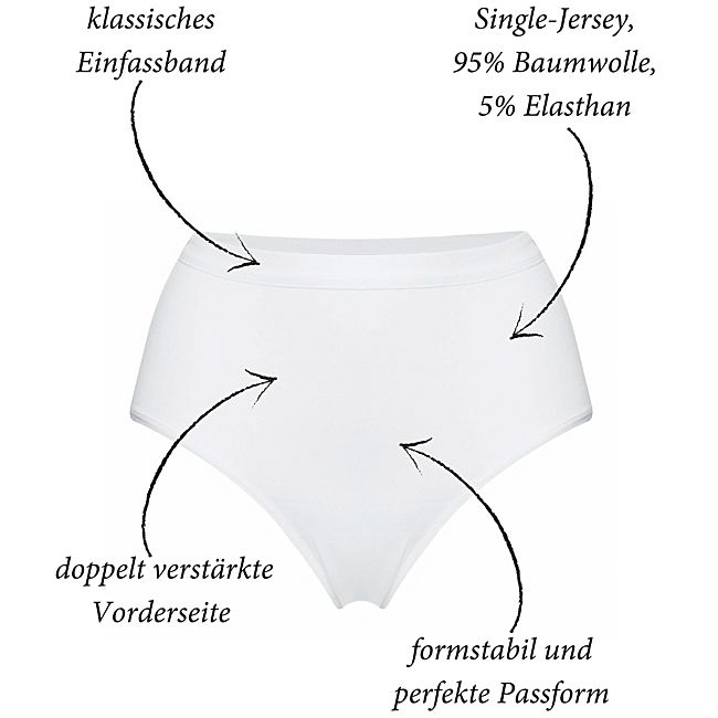 babybutt Con-ta Single-Jersey Damen-Formslip im 2er-Pack Bestseller