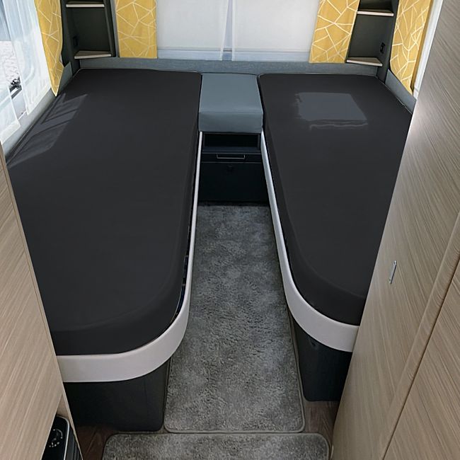 babybutt Erwin Müller Multi-Stretch-Jersey Spannbettlaken im 3-teiligen Set für das Wohnmobil/Wohnwagen Heckbett Fabrikverkauf