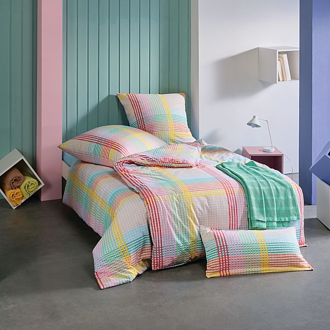 babybutt REDBEST Mix & Match Seersucker Bettwäsche "Karo" Fabrikverkauf