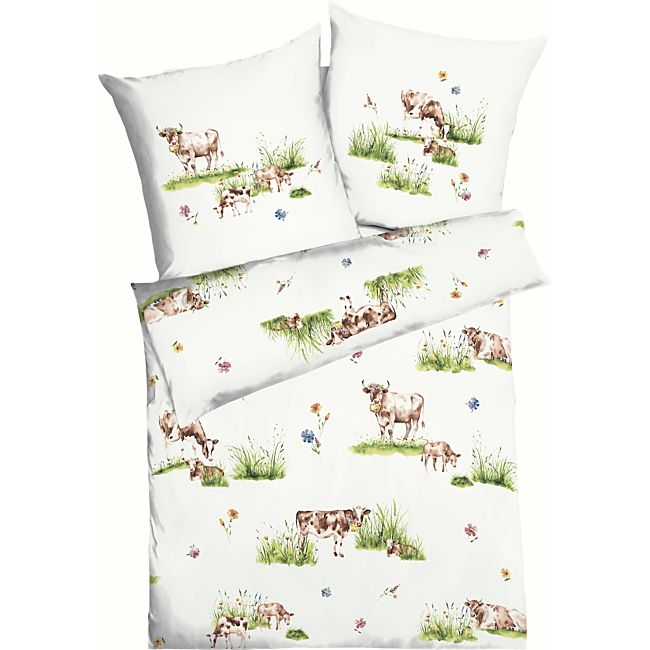 babybutt Kaeppel Mako-Satin Bettwäsche "Almauftrieb"