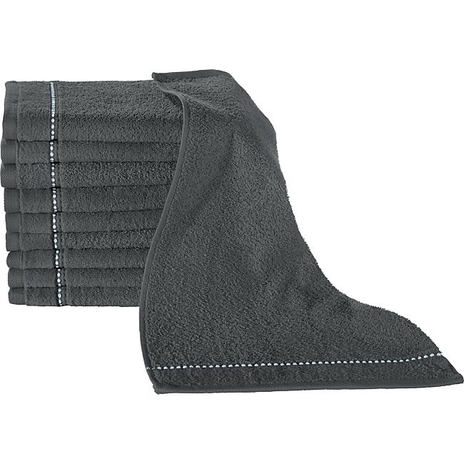 babybutt Erwin Müller Walk-Frottier Gästetuch "Mannheim" im 10er-Pack